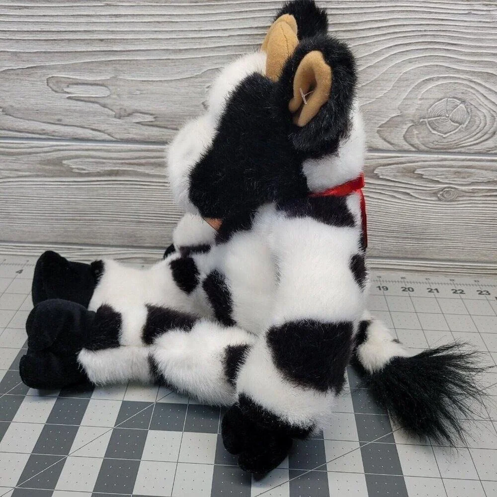 Build A Bear Plush Holstein Cow Black White Spotted 1997 Farm‎ Animal Bell FFA